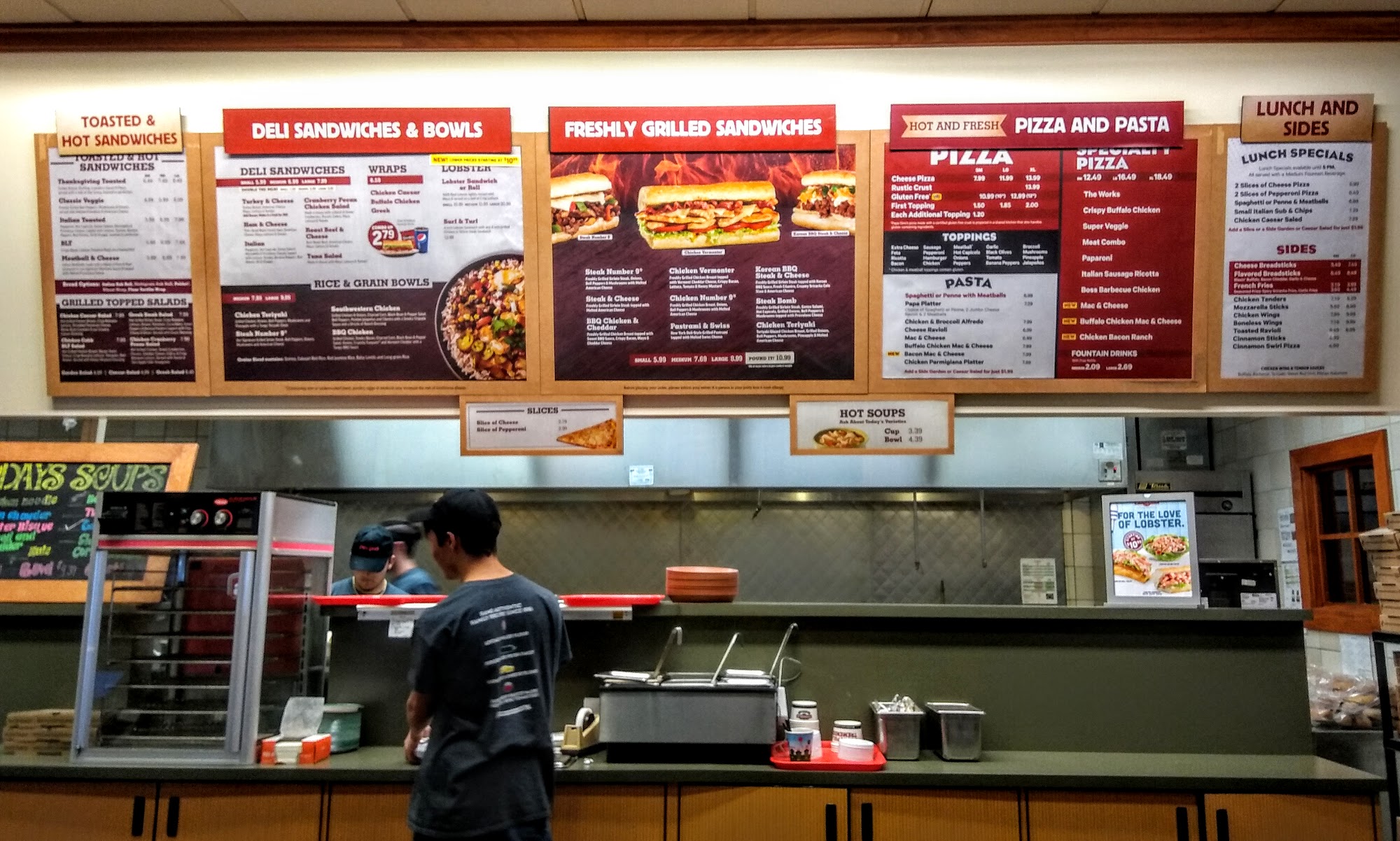 Papa Gino’s and D’Angelo Grilled Sandwiches Menu