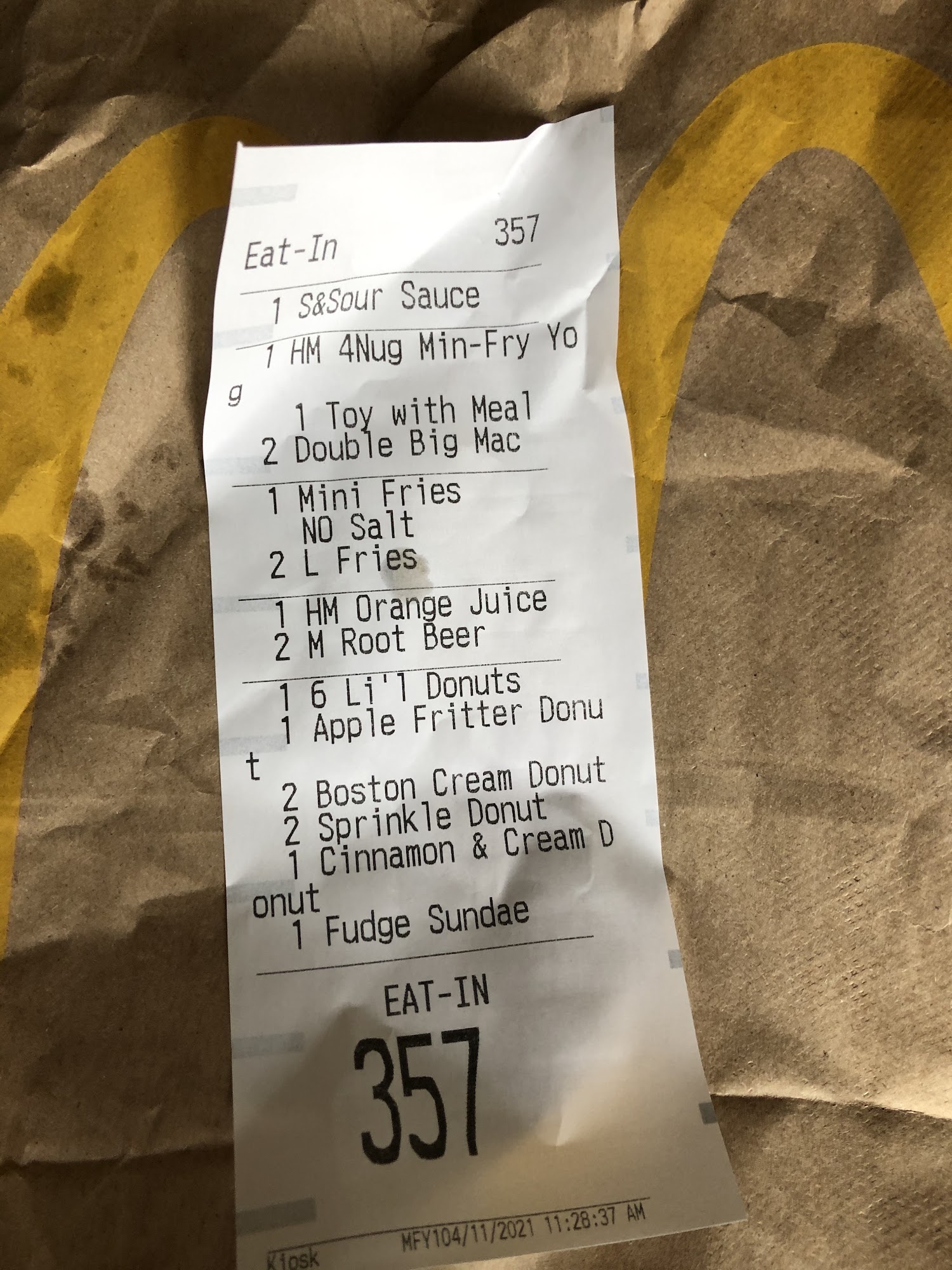 McDonald's Menu