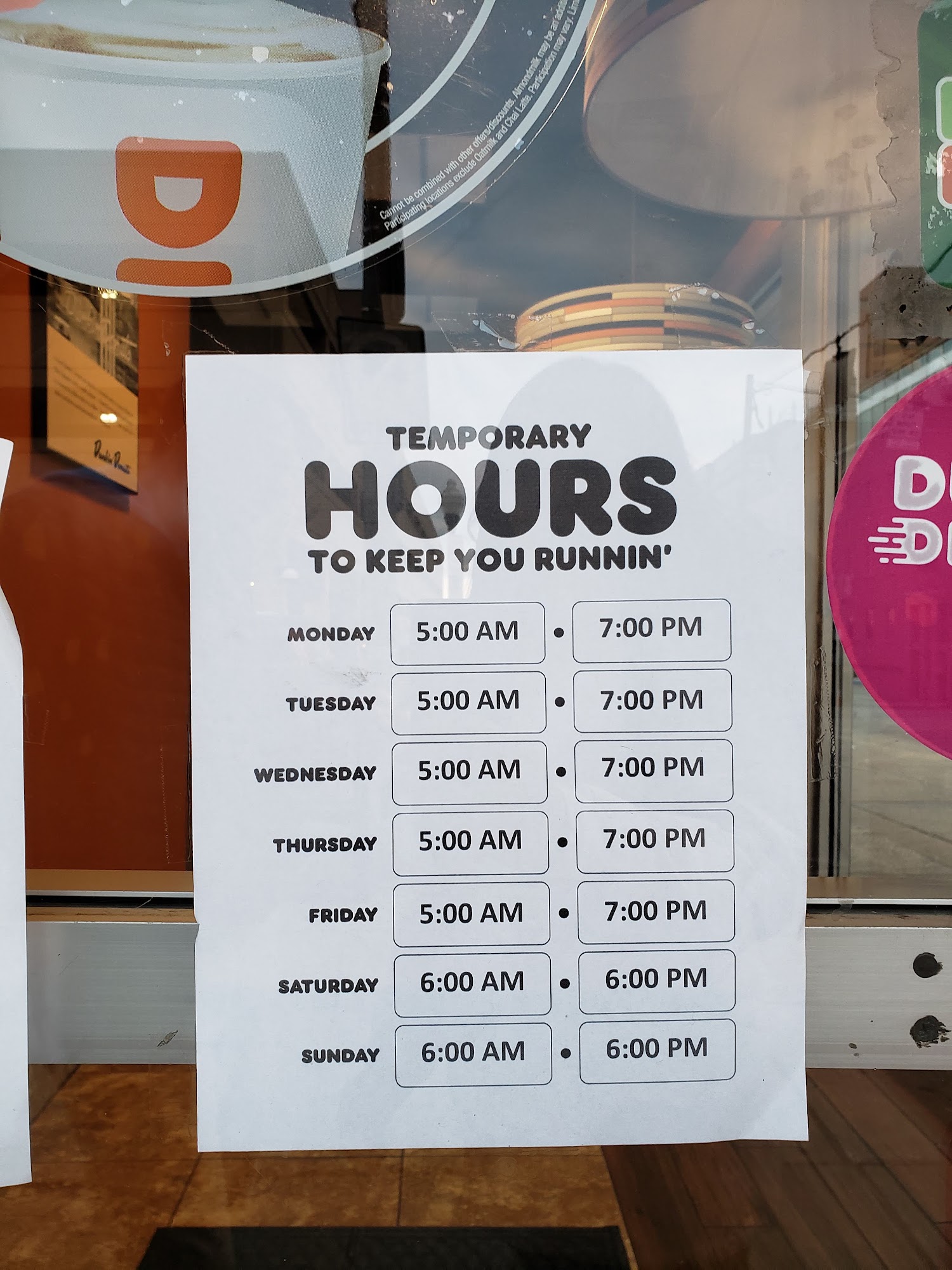 Dunkin' Menu