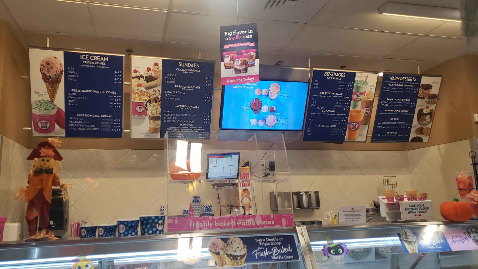 Baskin-Robbins Menu