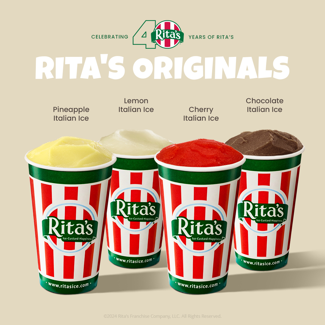 Rita's Italian Ice & Frozen Custard Menu