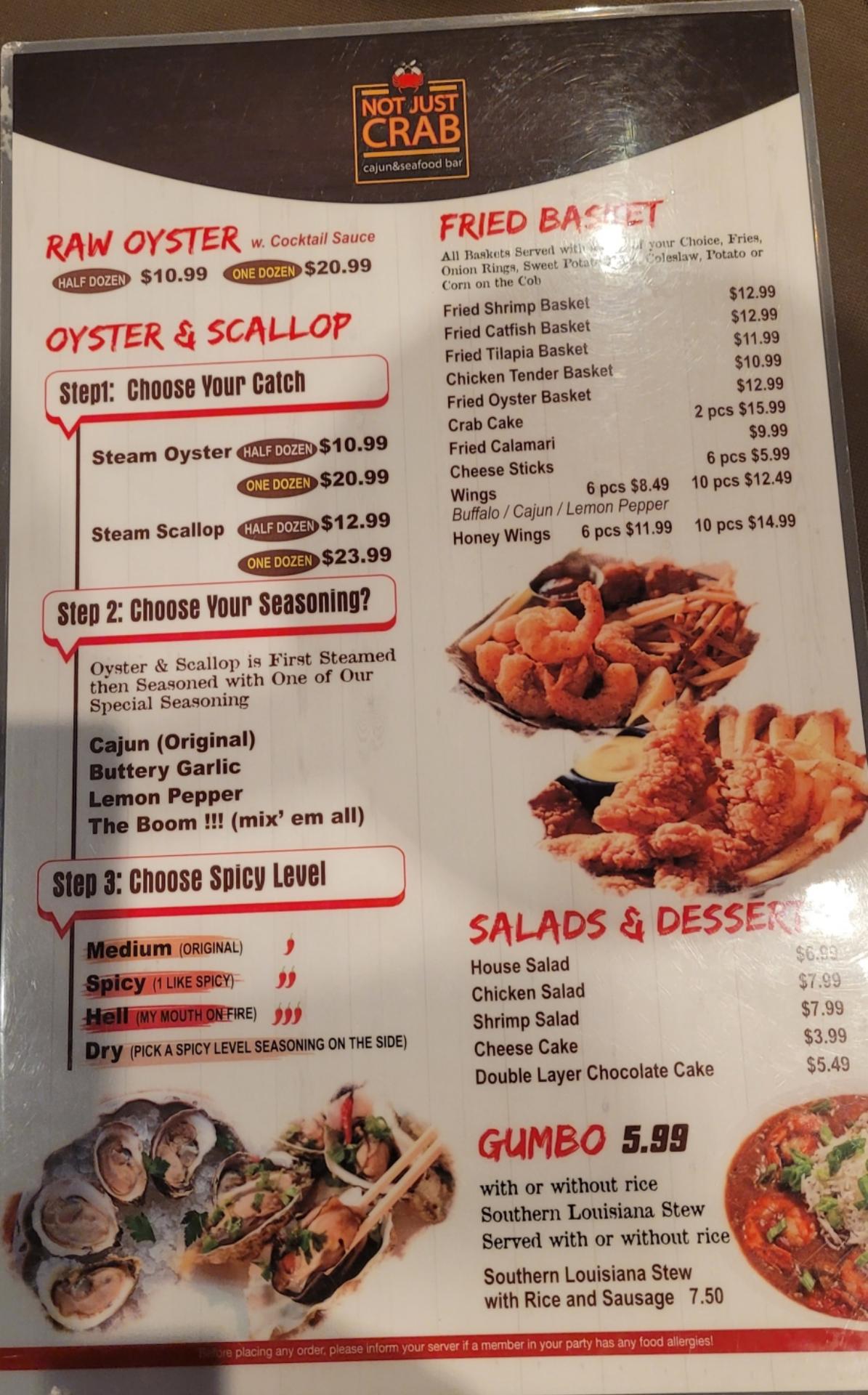 Not Just Crab Cajun Seafood & Bar, Marlow Heights Menu, Reviews (64