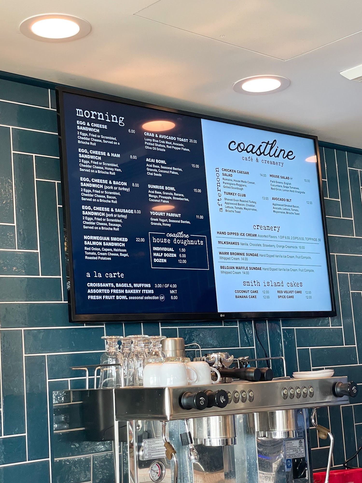 Hilton Garden Inn Ocean City Oceanfront Menu