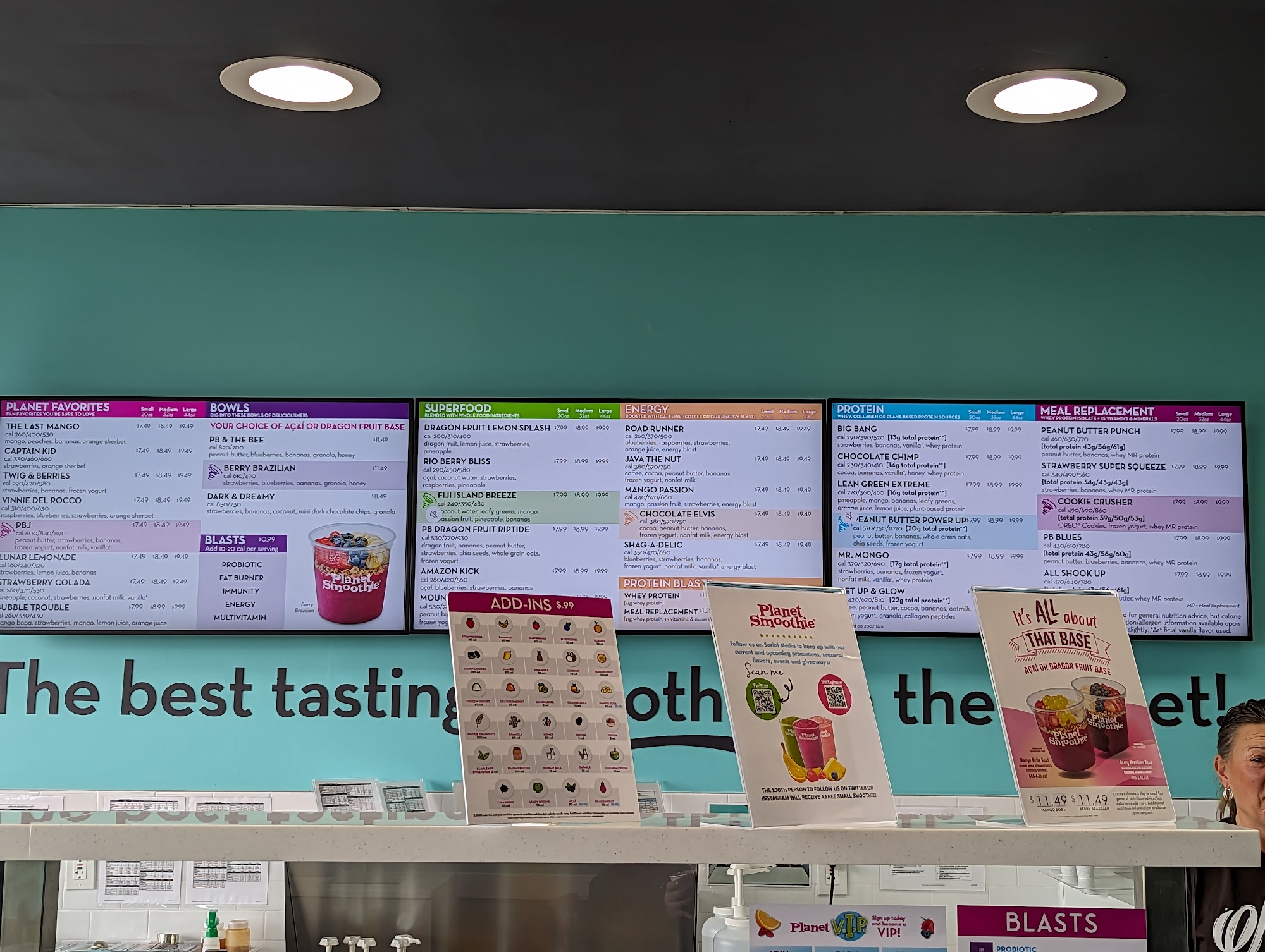 sweetFrog Premium Frozen Yogurt Menu