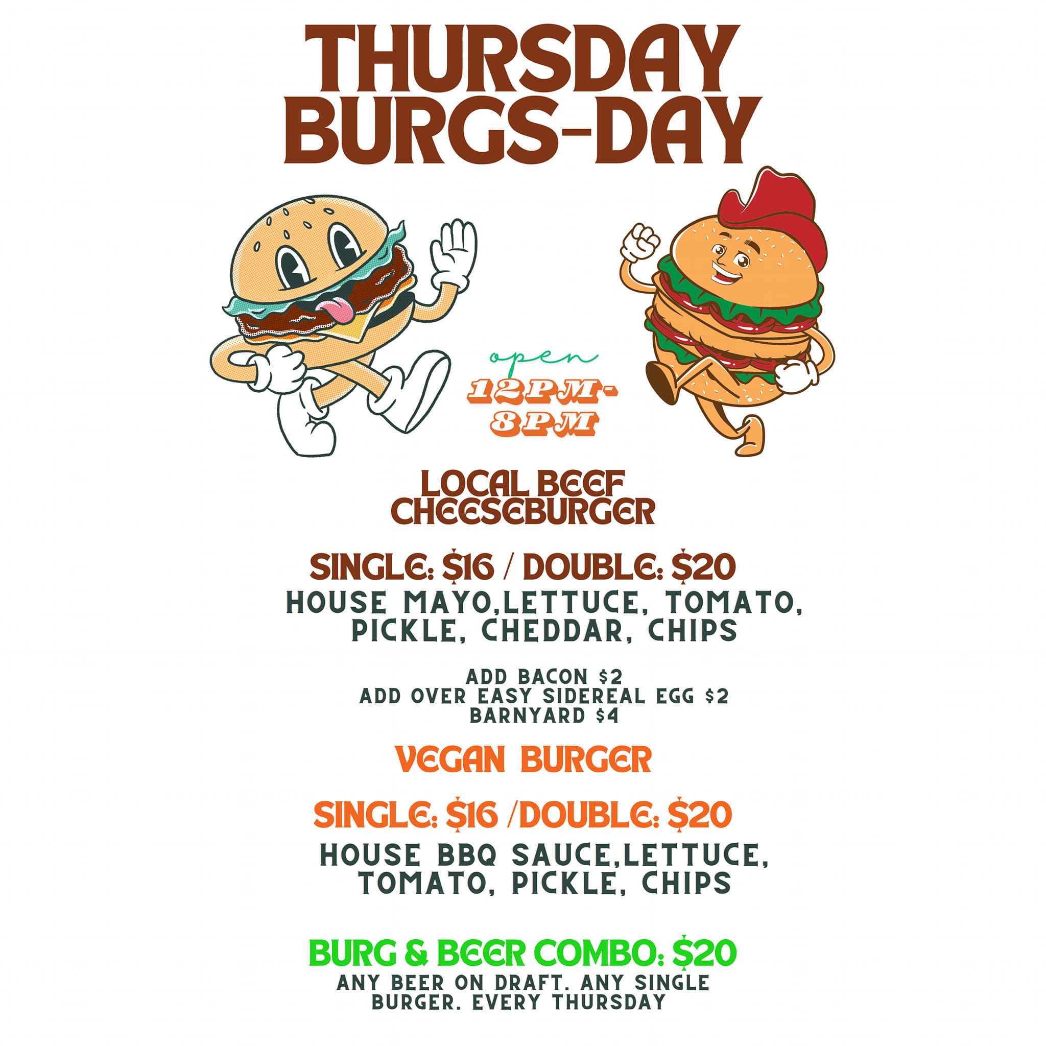 Sidereal Farm Brewery Menu