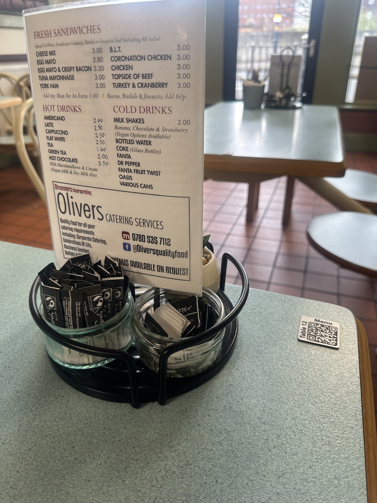 Strummers Menu