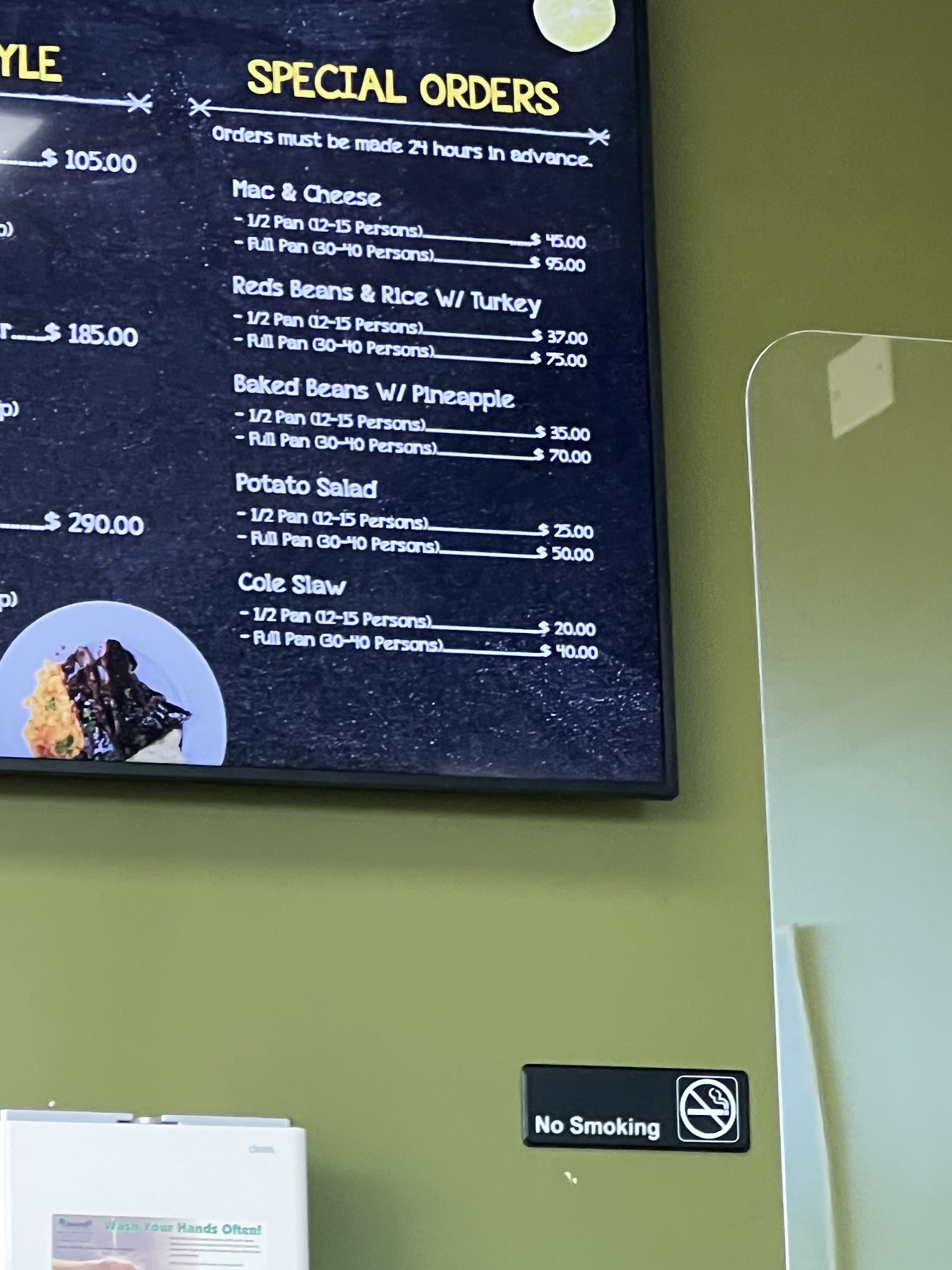 Bobbie Que's Ribs, Chicken and Jamaican Menu