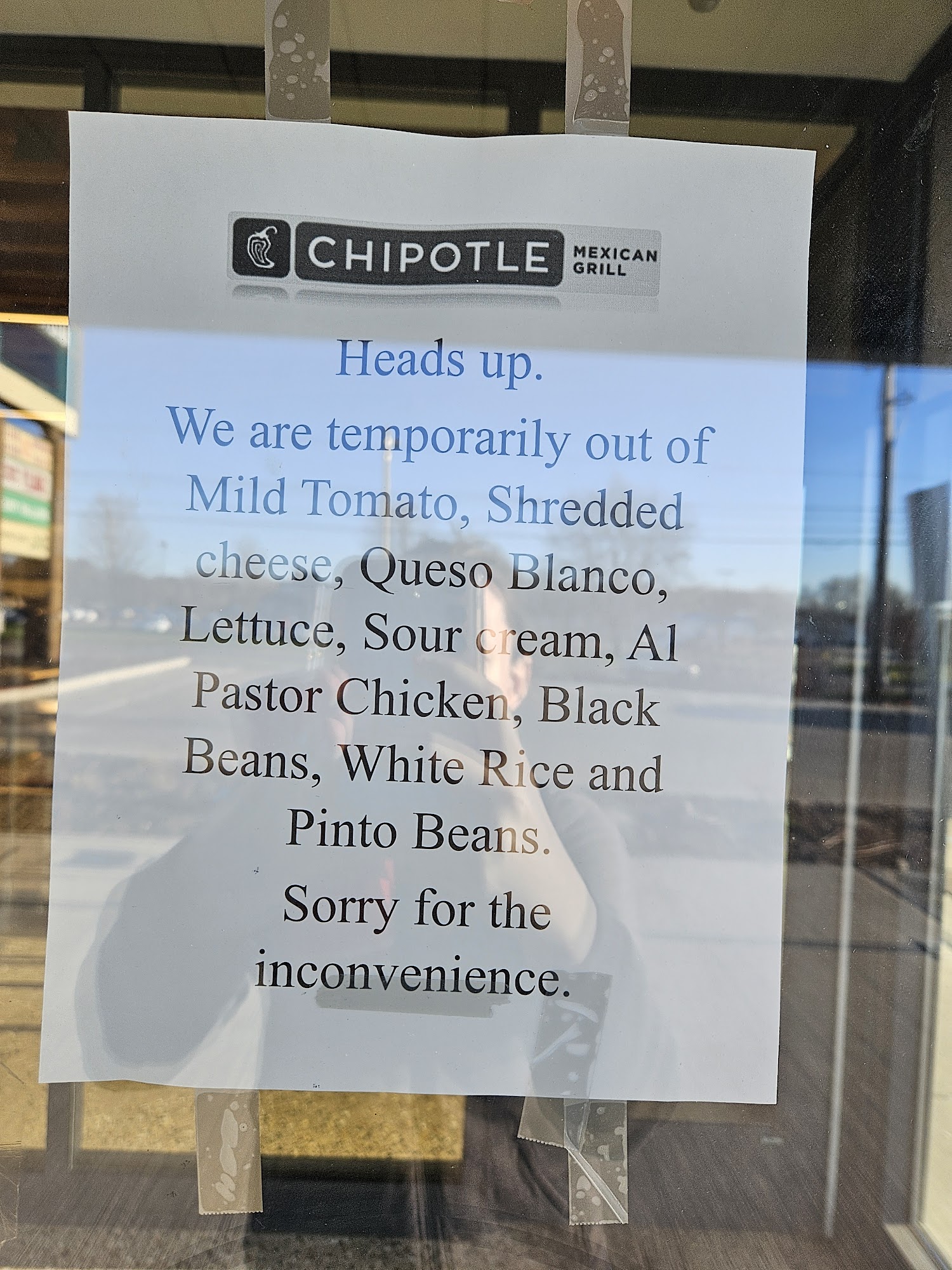 Chipotle Mexican Grill Menu