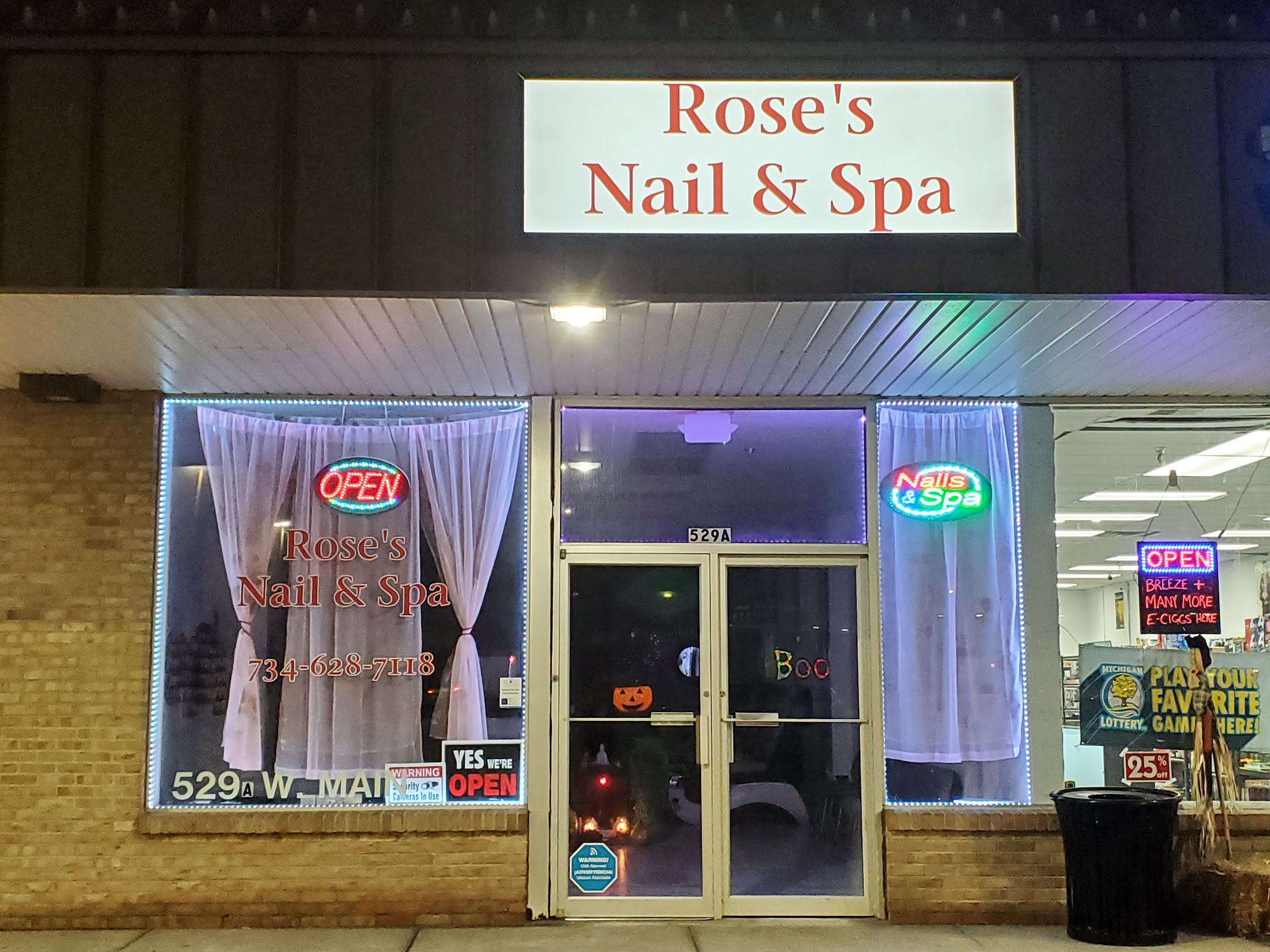 Rose's Nail & Spa LLC 529A W Main St, Milan Michigan 48160