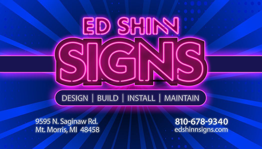 Ed Shinn Signs 9395 N Saginaw Rd, Mt Morris Michigan 48458