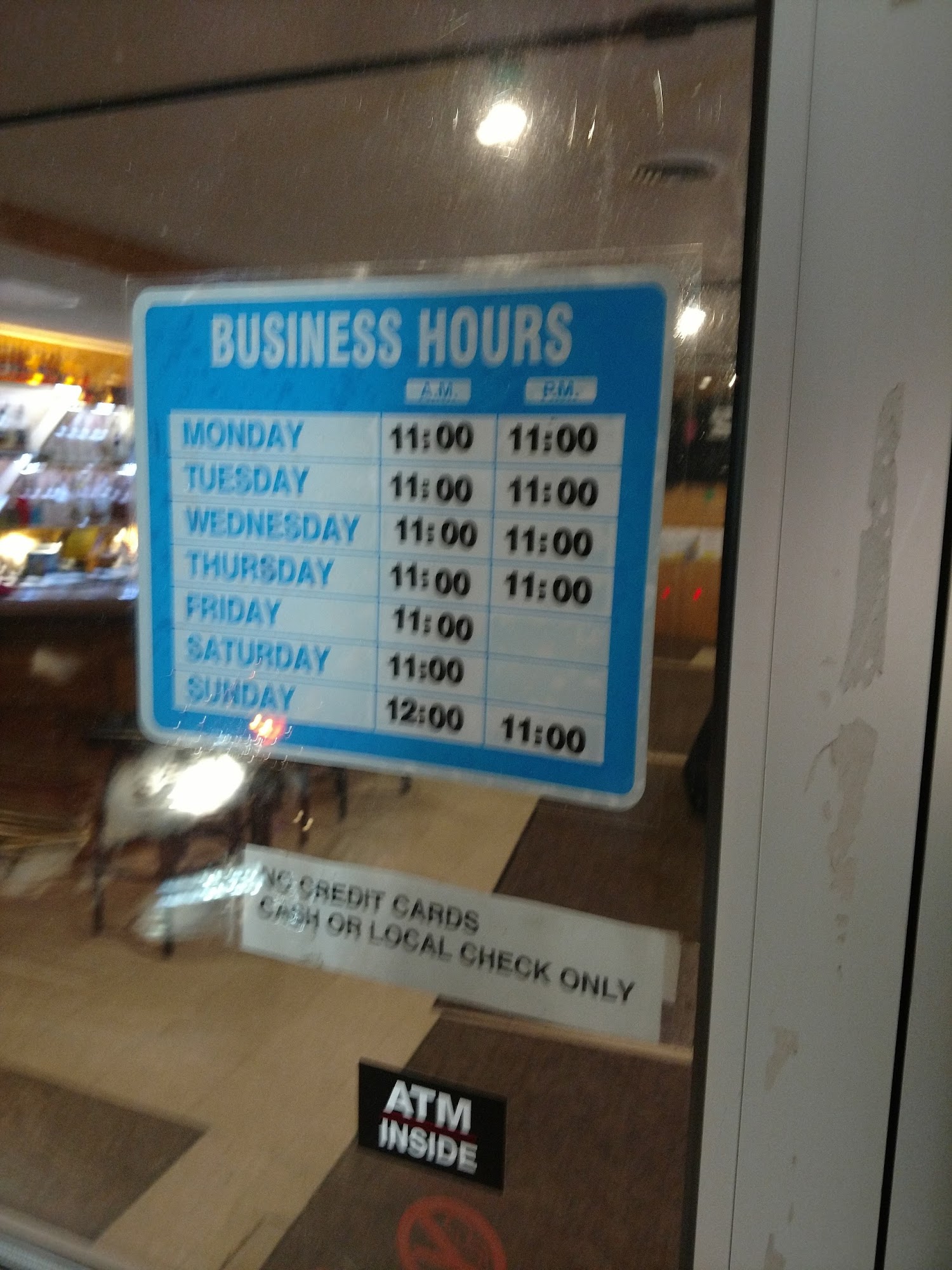 Greenland Pit Stop Menu