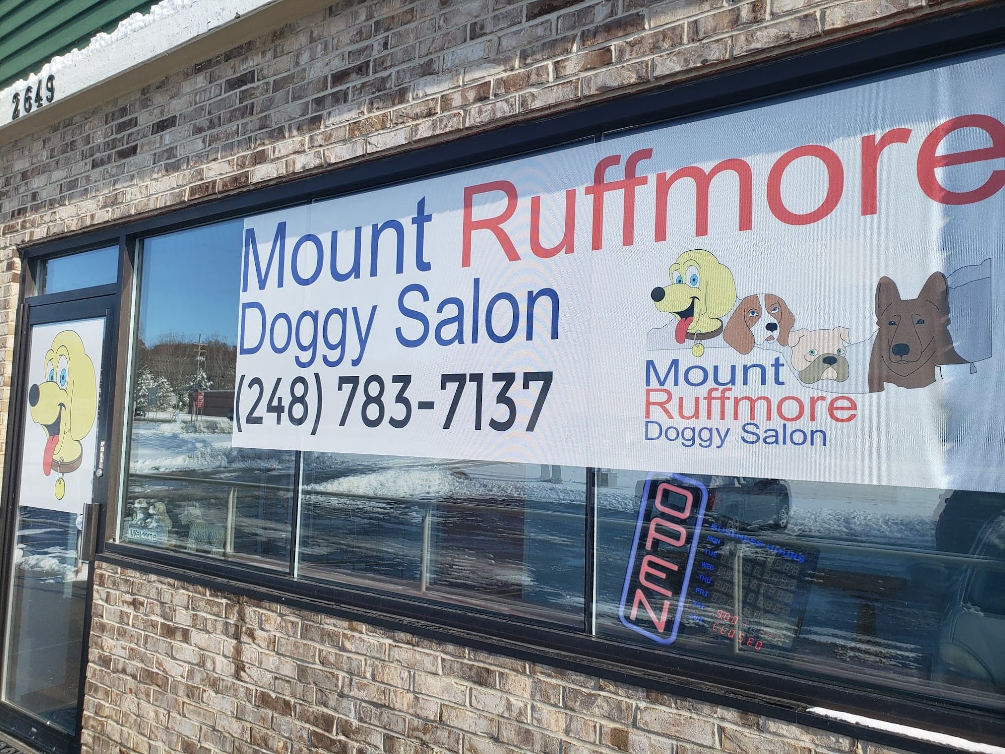 Mount Ruffmore Doggy Salon 2649 S Lapeer Rd, Orion Michigan 48360