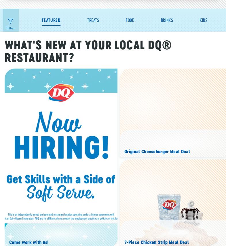 Dairy Queen Grill & Chill Menu