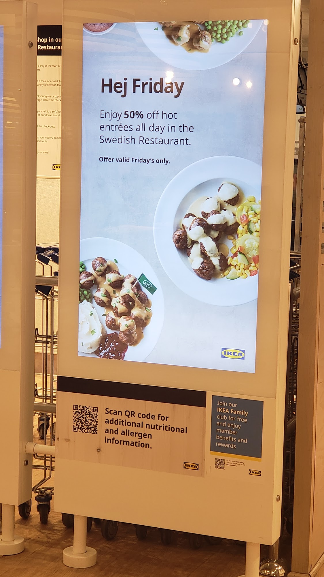 IKEA Restaurant Menu