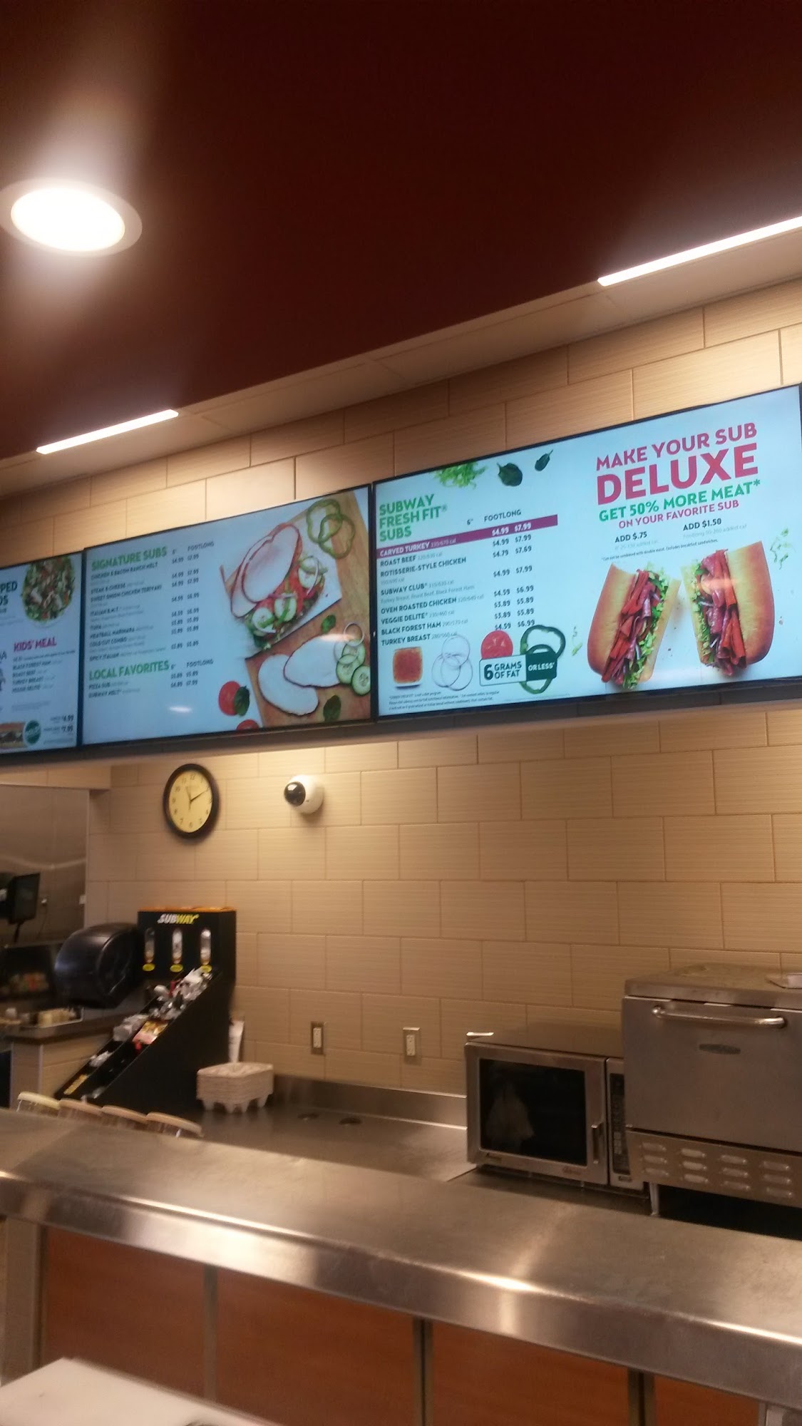 Subway Menu
