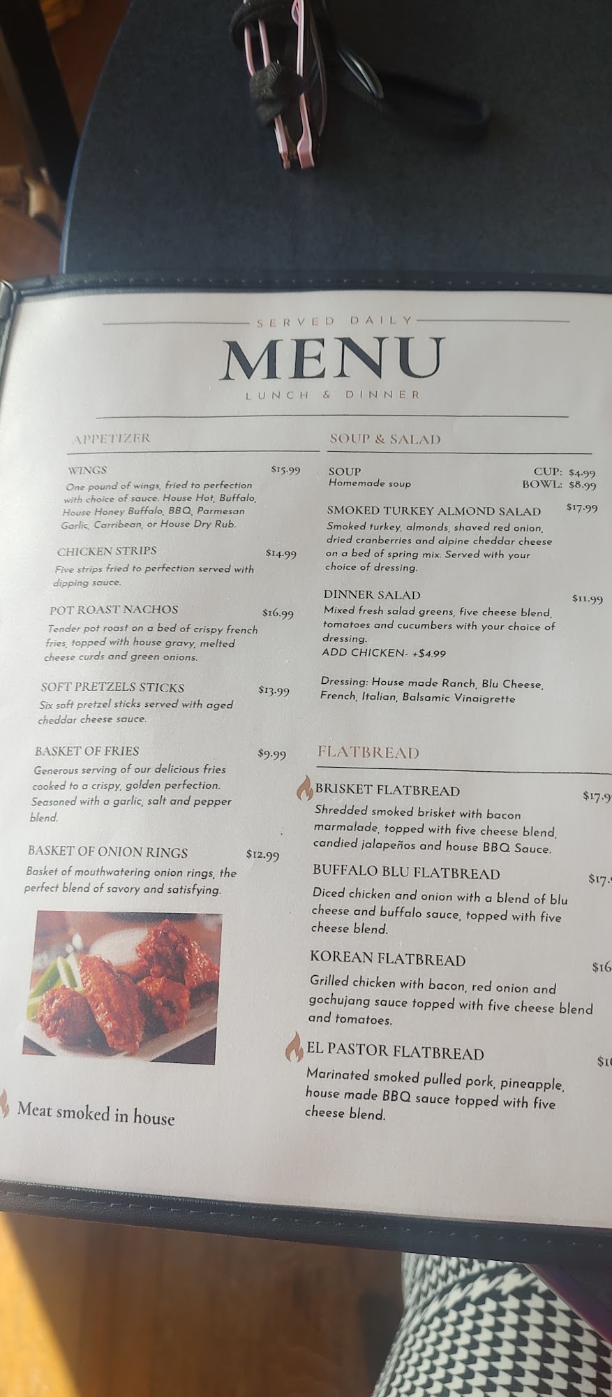 Shillelagh's Tap & Grill Menu