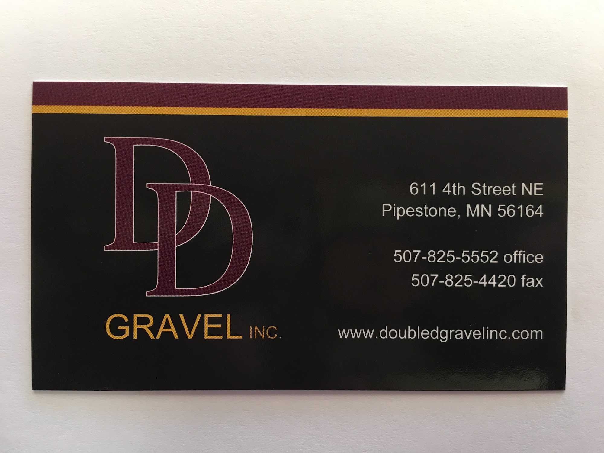 Double D Gravel Inc 611 4th St NE, Pipestone Minnesota 56164