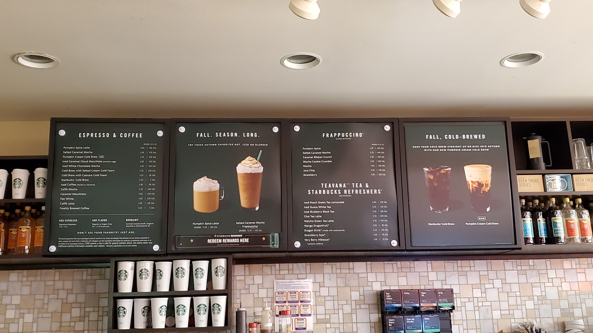 Starbucks Menu