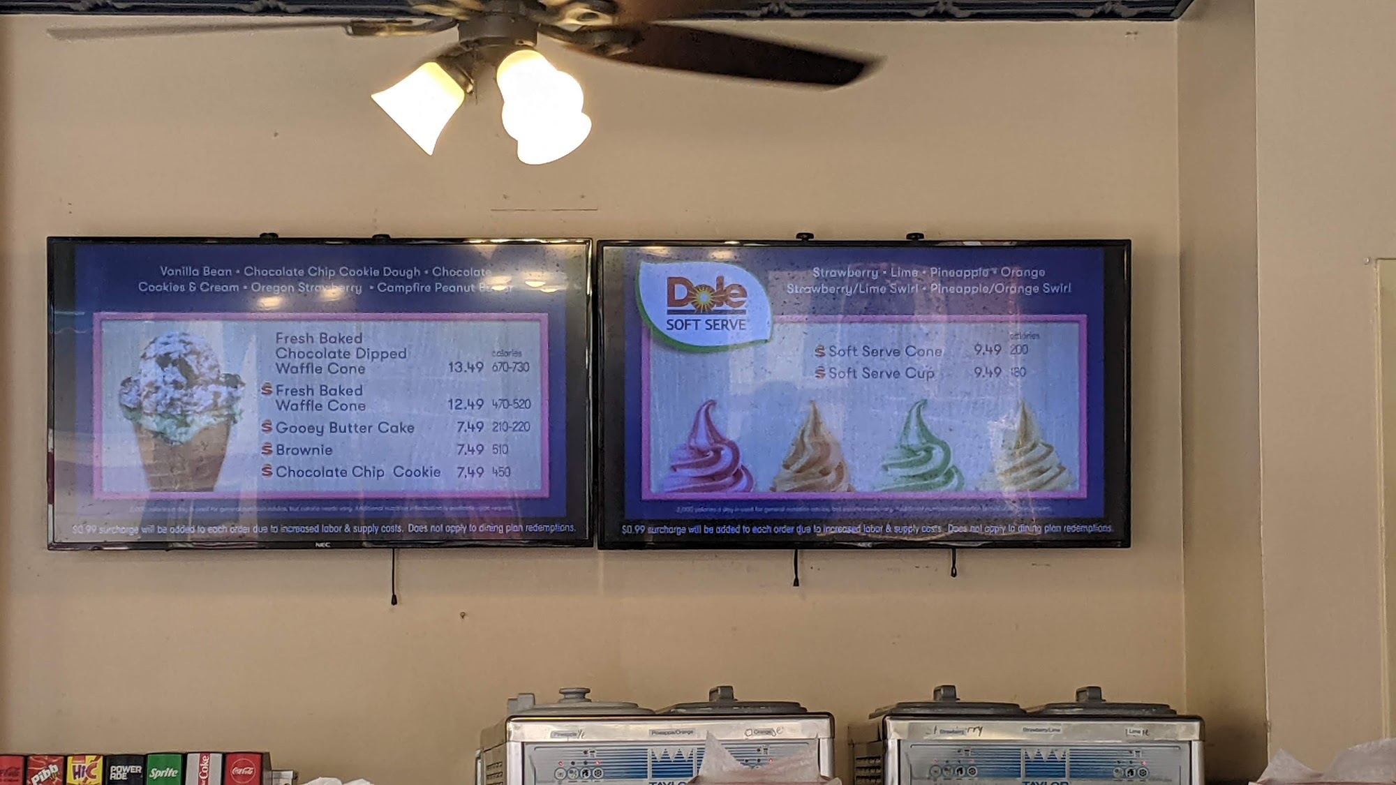 First Cone Menu