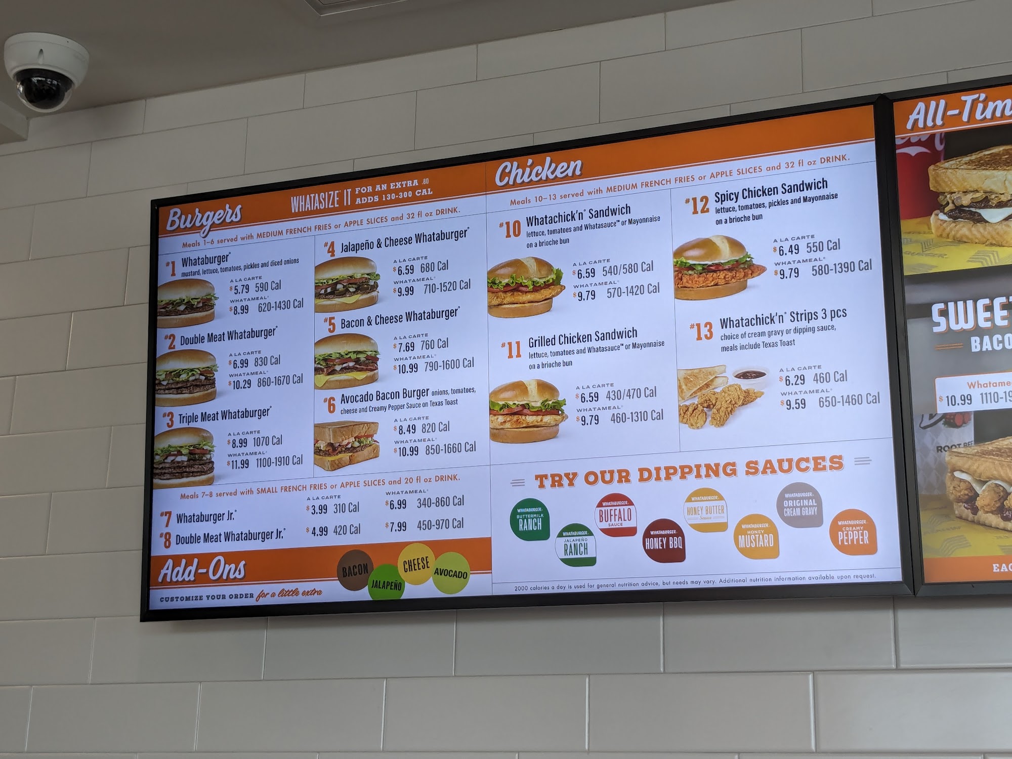 Whataburger #1383 Menu