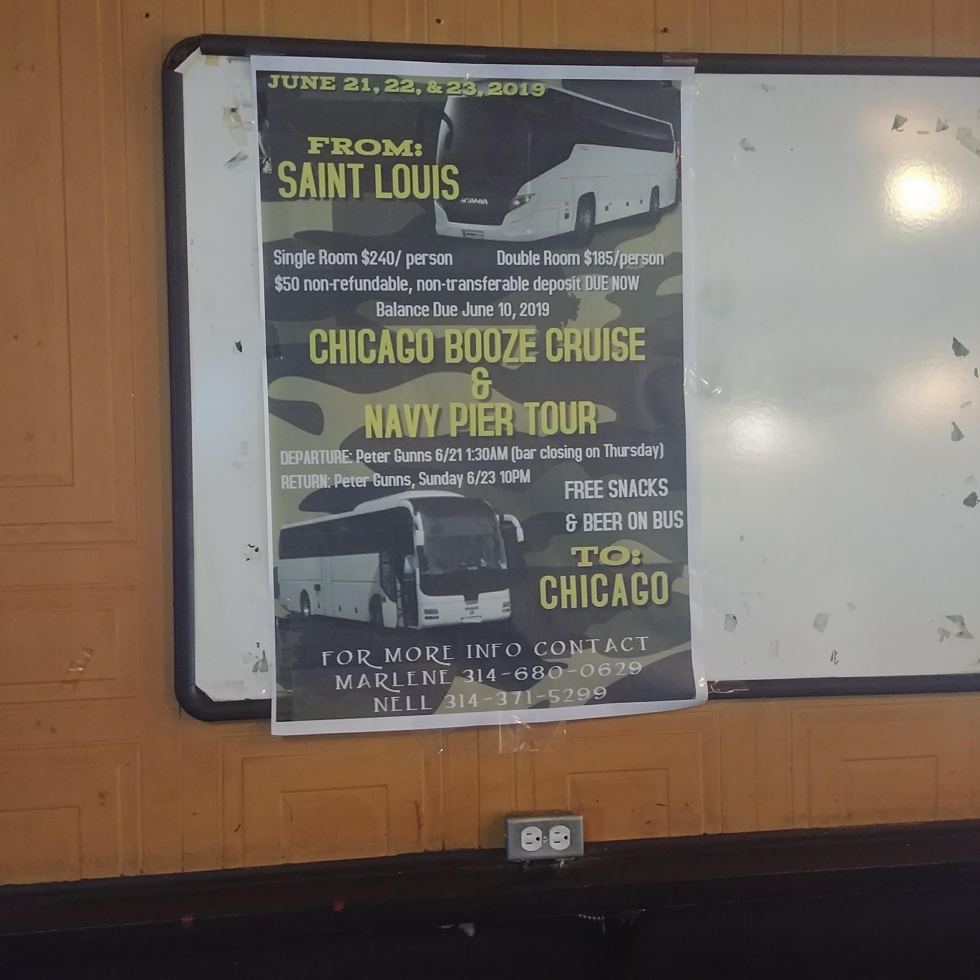 Janay's Cocktail Lounge (formerly Peter Gunn's Lounge) Menu