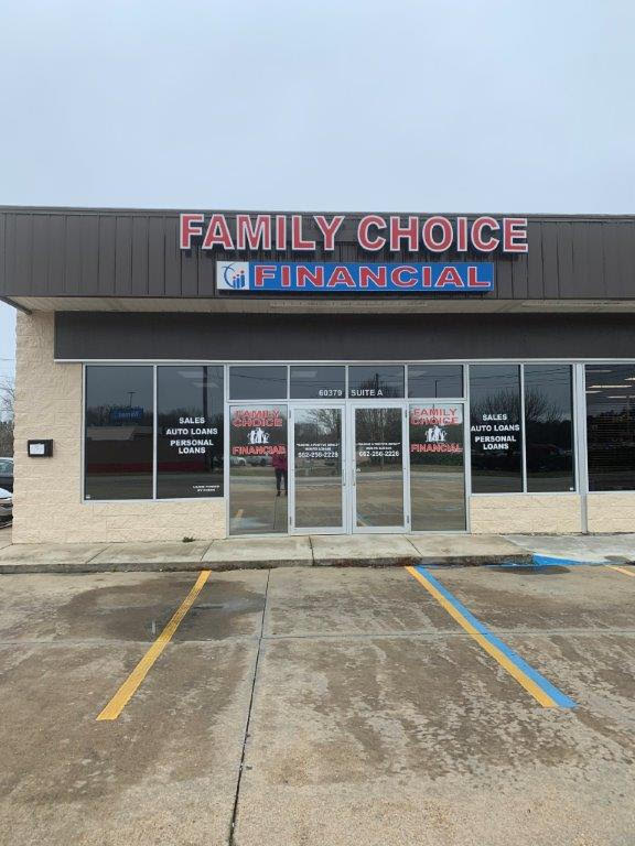 Family Choice Financial 60379 Cotton Gin Port Rd ste a, Amory Mississippi 38821