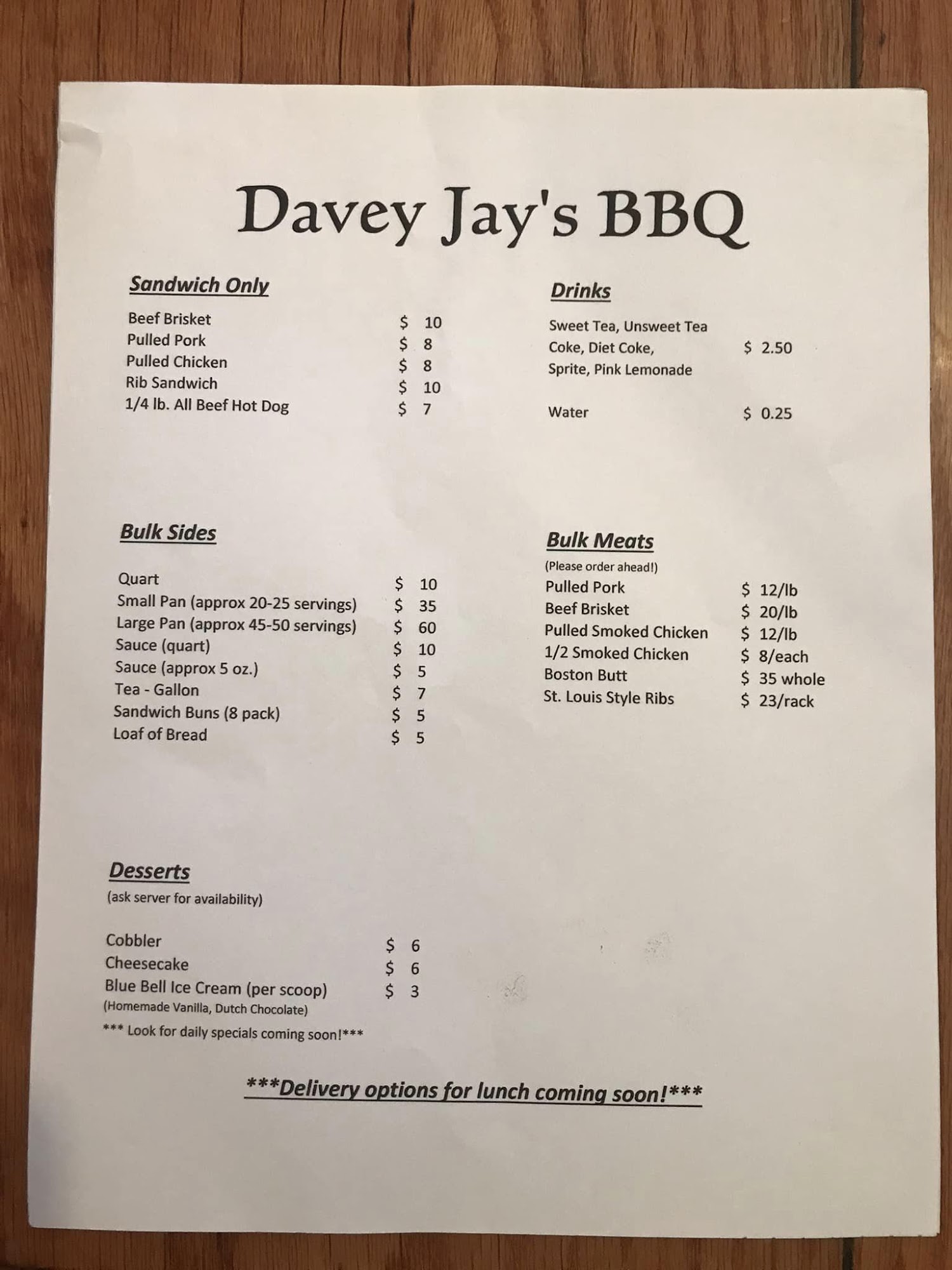 Davey jay s bbq columbus menu reviews 12 photos 23 restaurantji