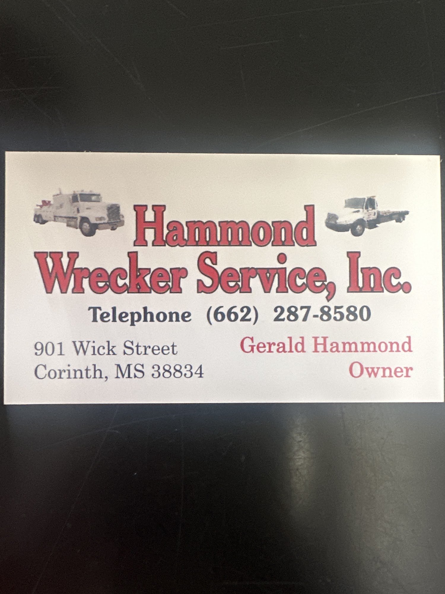 Hammond wrecker service