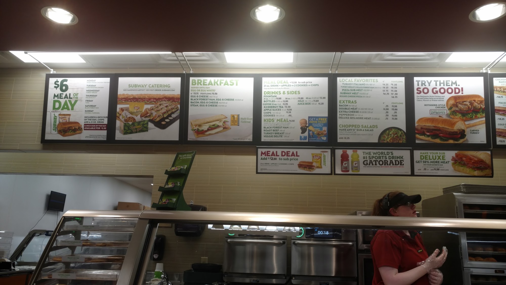 Subway Menu