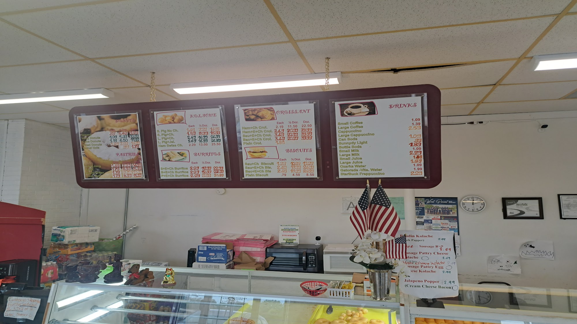 Daylight Donuts Menu
