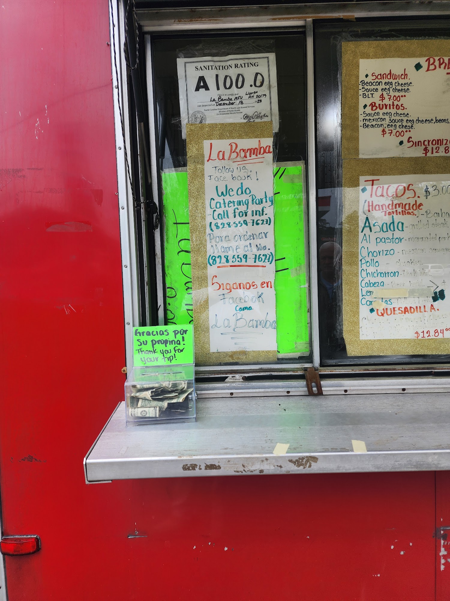 La Bamba (Food Truck) Menu
