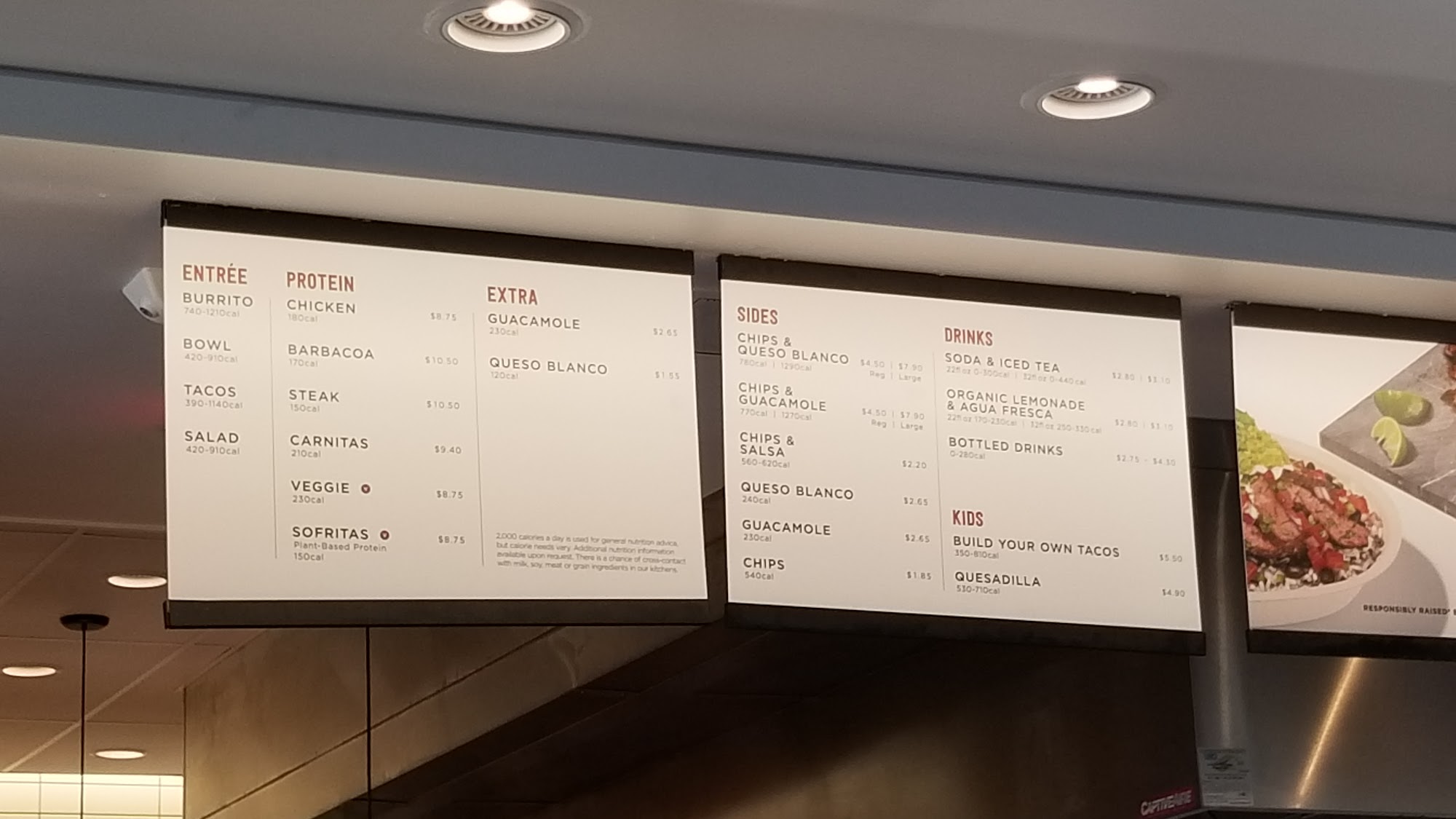 Chipotle Mexican Grill Menu