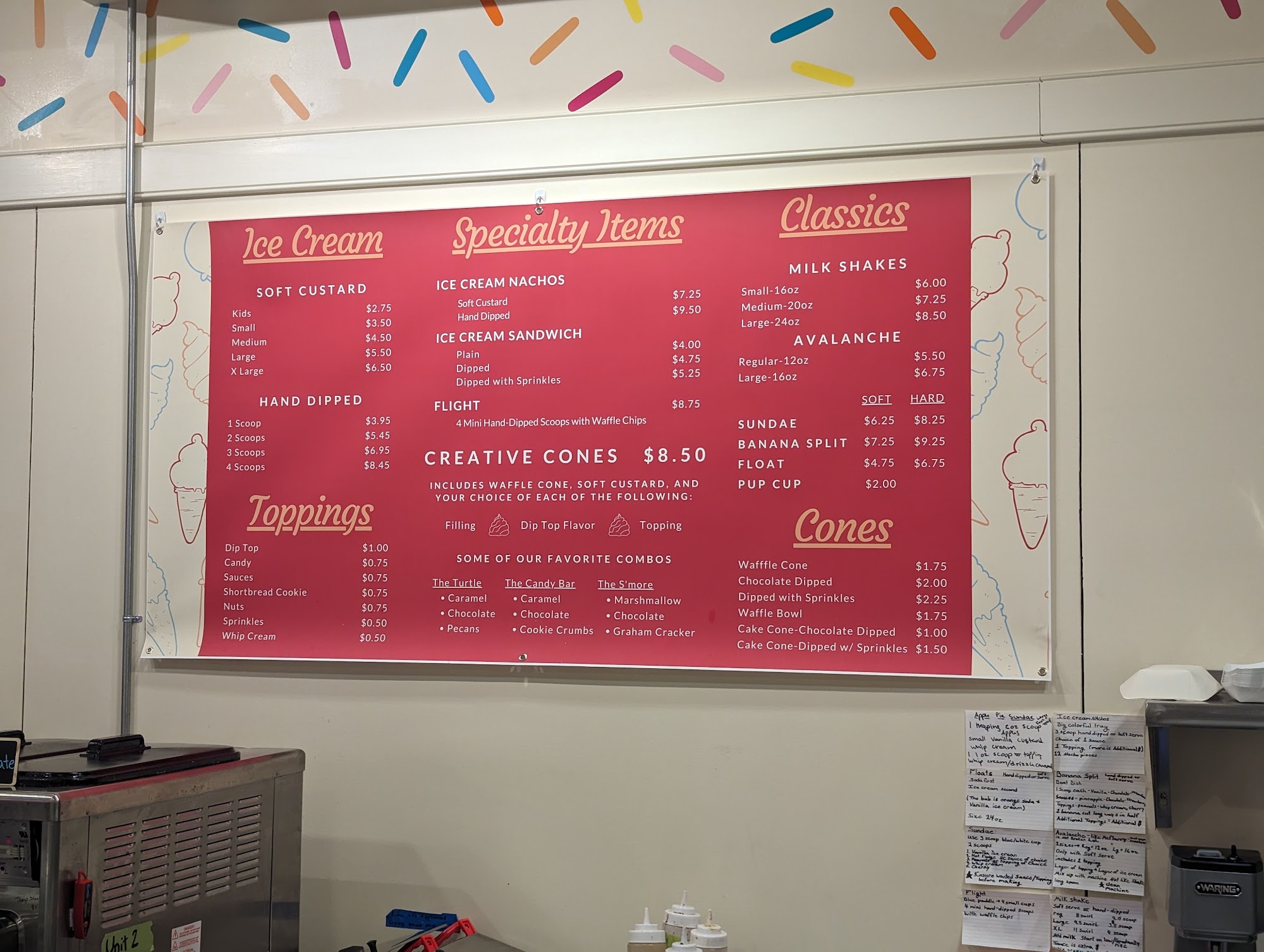 Creative Cone Menu