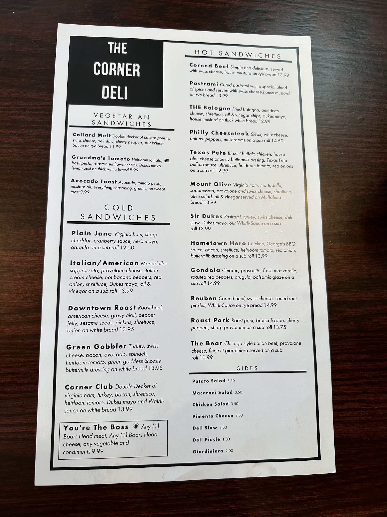 The Corner Deli, Wilson - Menu, Reviews (68), Photos (17) - Restaurantji