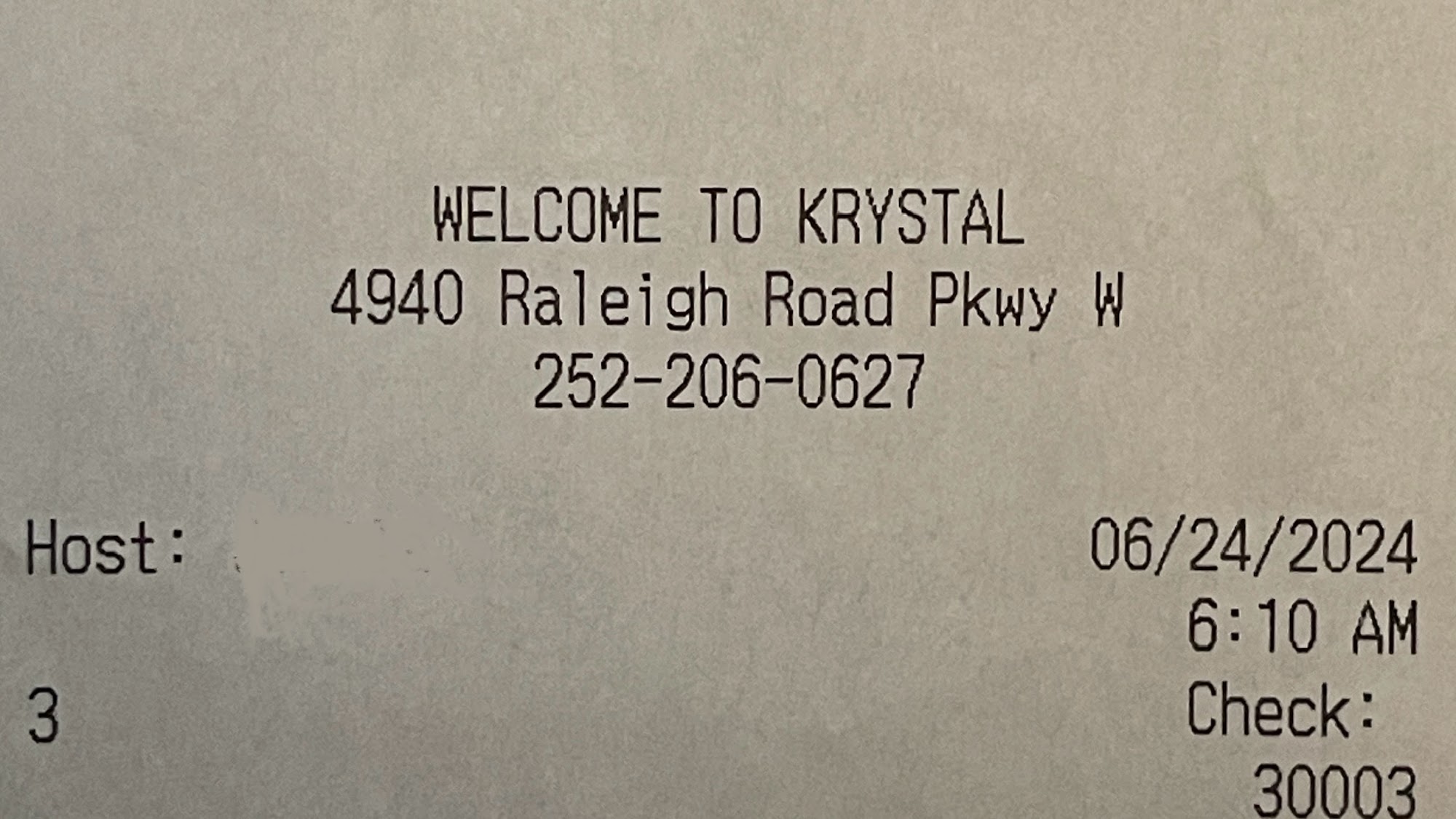Krystal 4940-A Raleigh Rd Pkwy W, Wilson, NC 27896