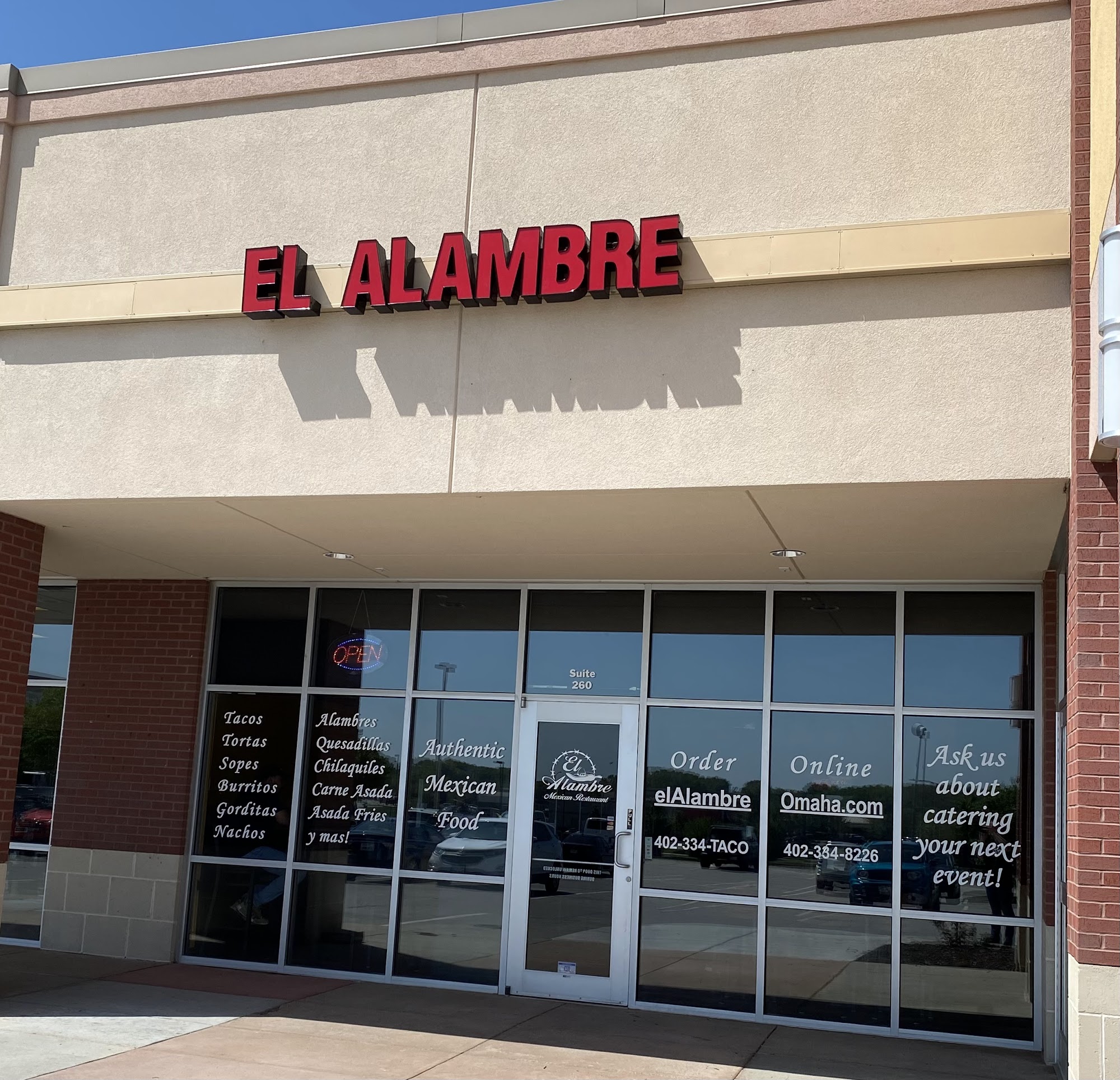 El Alambre Mexican Food - Elkhorn 940 N 204th Ave #260, Elkhorn, NE 68022
