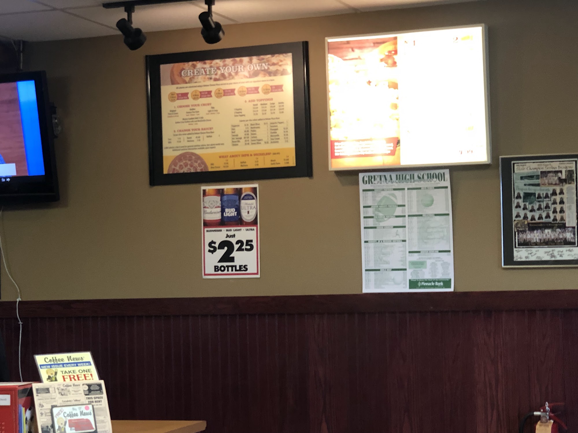 Godfather's Pizza Menu