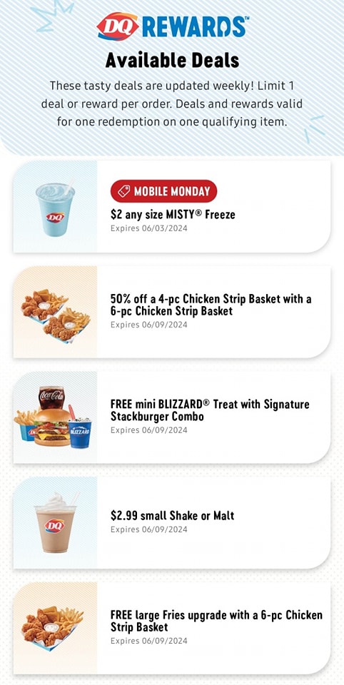 Dairy Queen Grill & Chill Menu