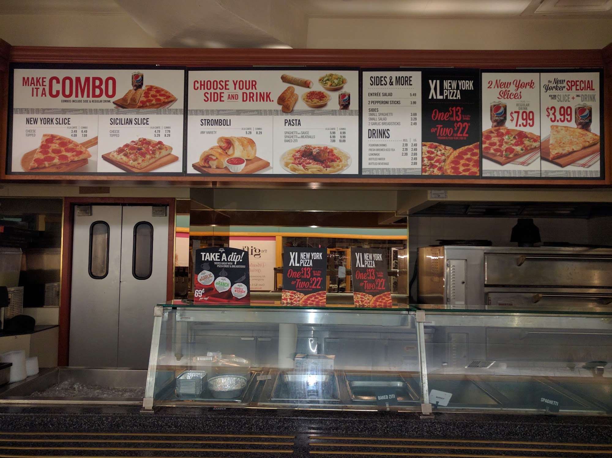 Sbarro Menu