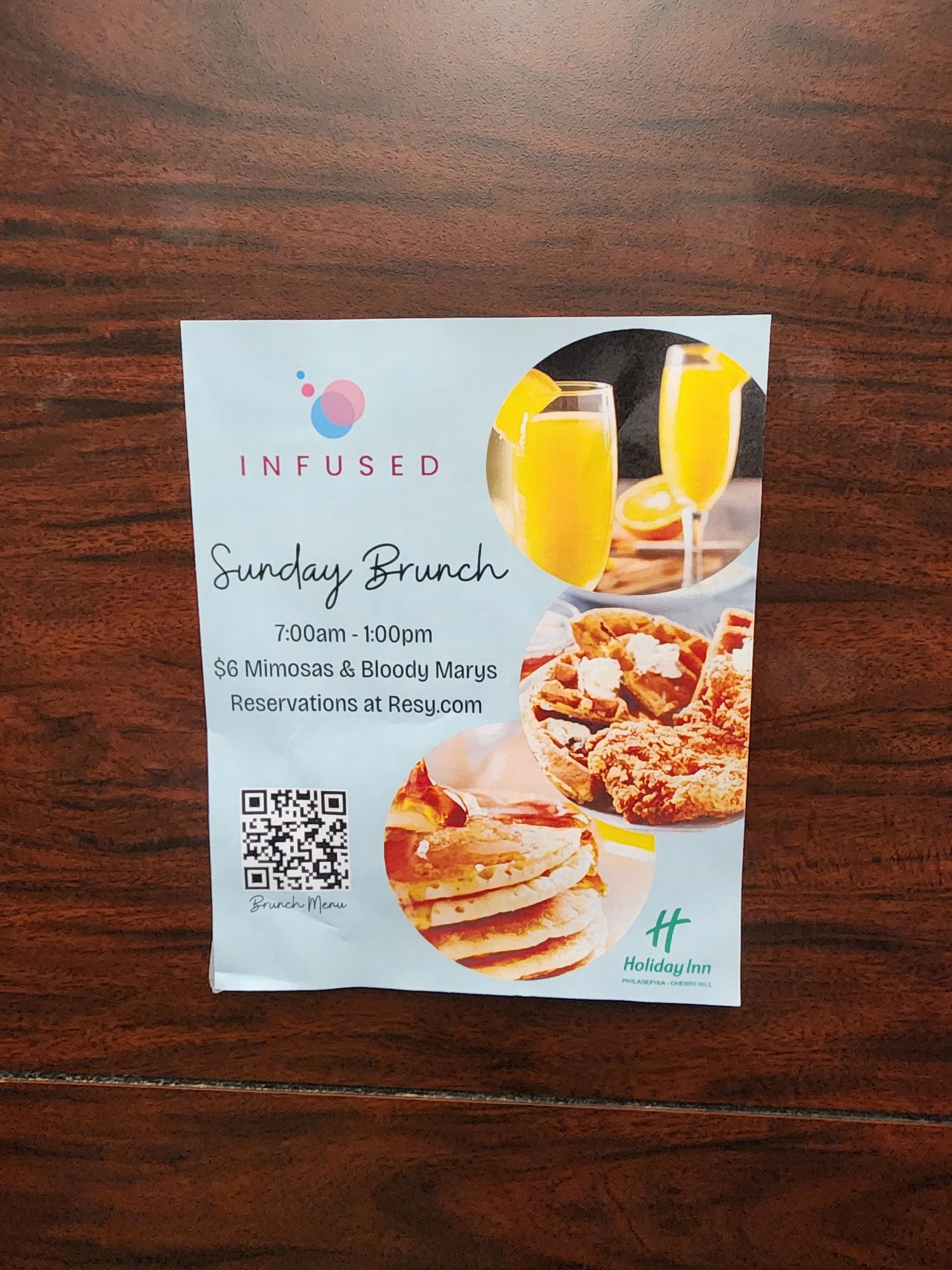 Holiday Inn Philadelphia-Cherry Hill by IHG Menu