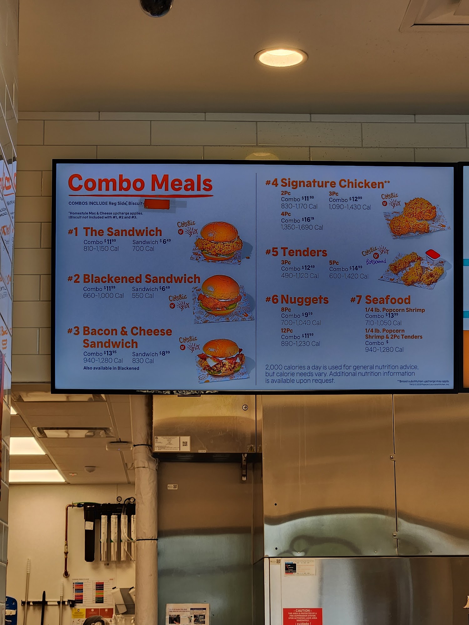 Popeyes Menu