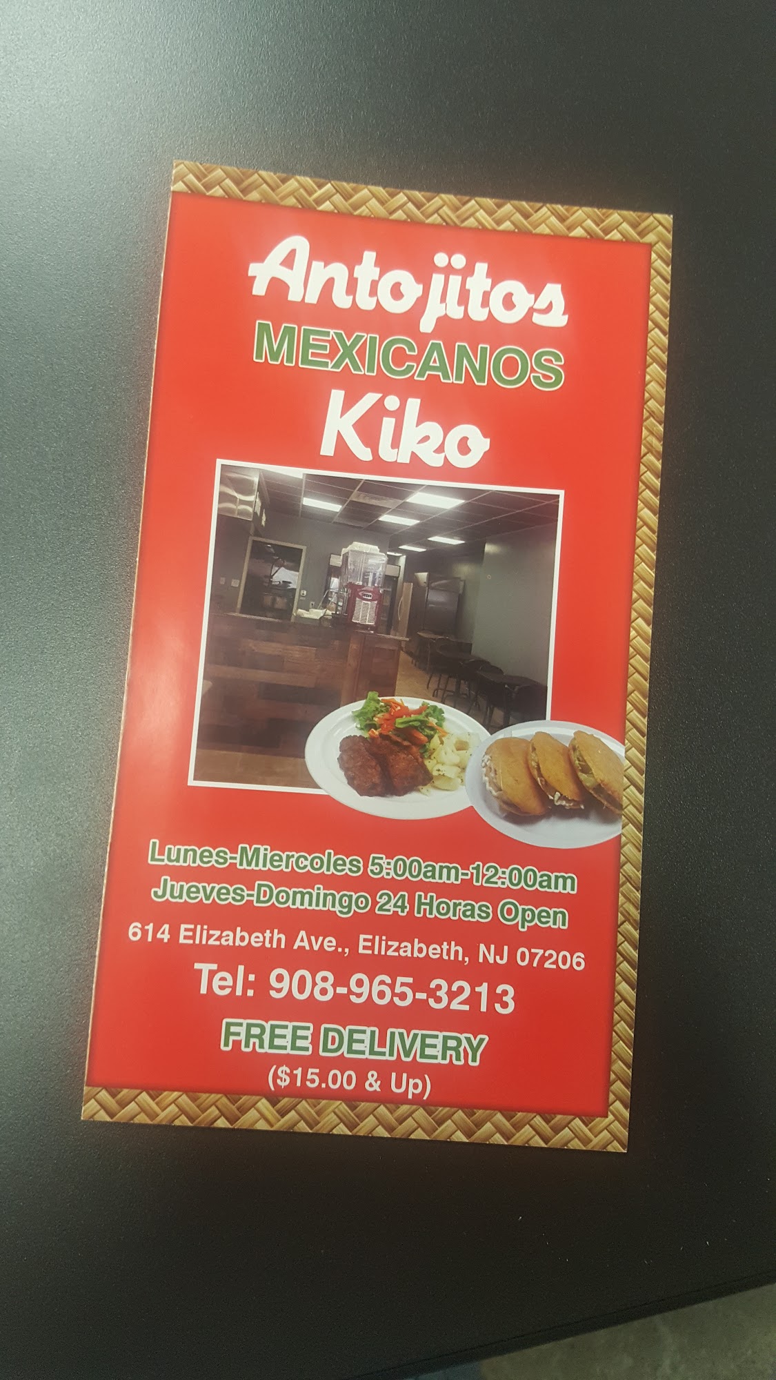 Antojitos Mexicanos Kikos Menu