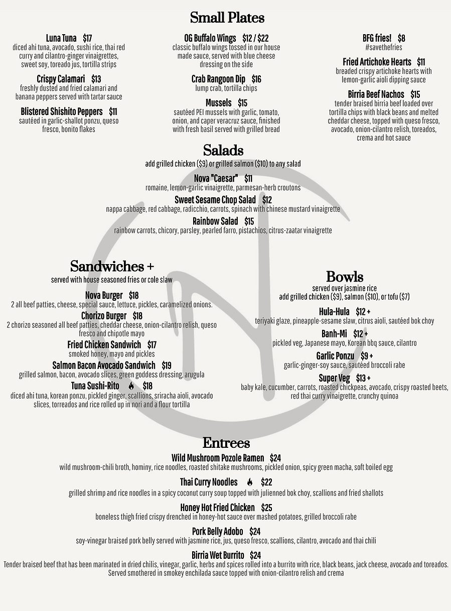 Nova Menu