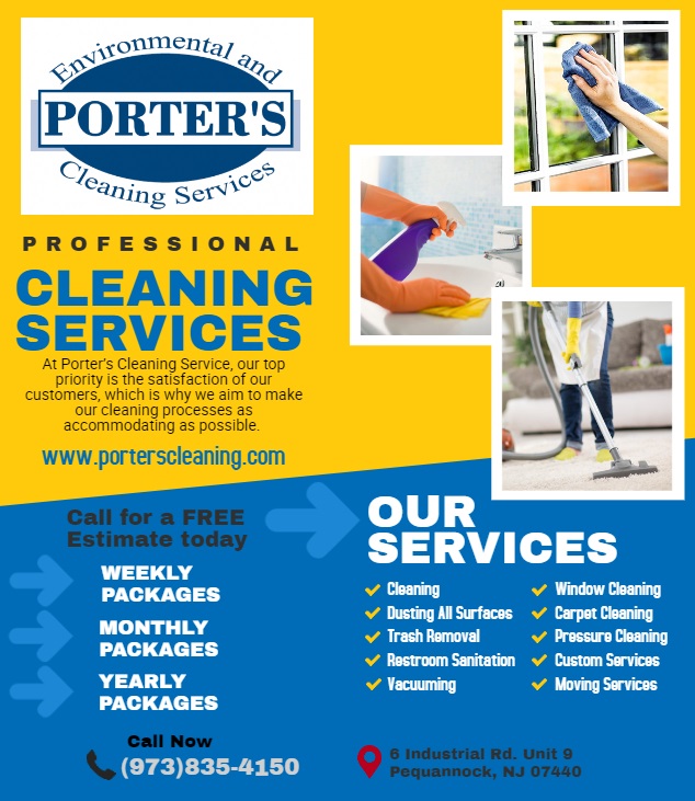 Porter's Cleaning 6 Industrial Rd, Pequannock New Jersey 07440