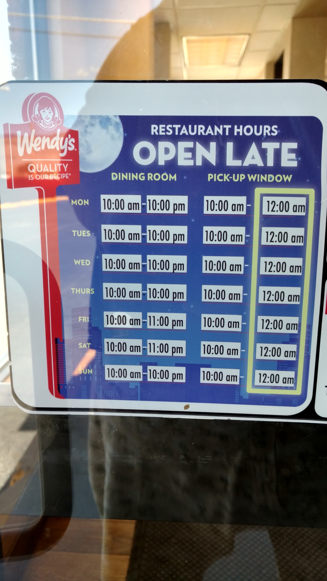 Wendy's Menu