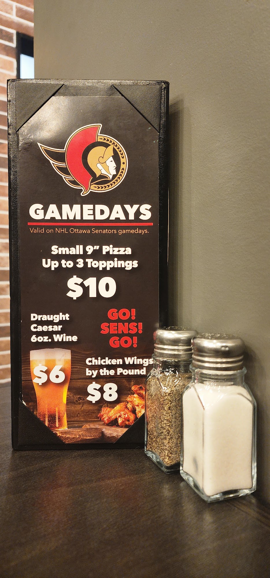 Gabriel Pizza Menu