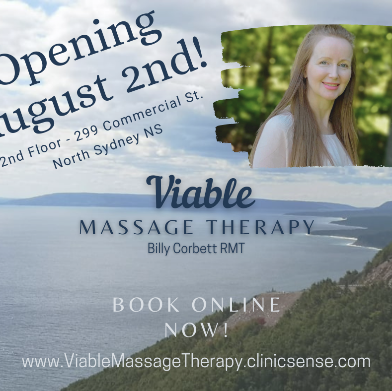 Viable Massage Therapy, North Sydney,NovaScotia 299 Commercial St, North Sydney Nova Scotia B2A 1B9
