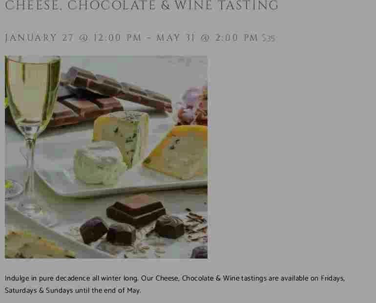 Planters Ridge Winery Menu