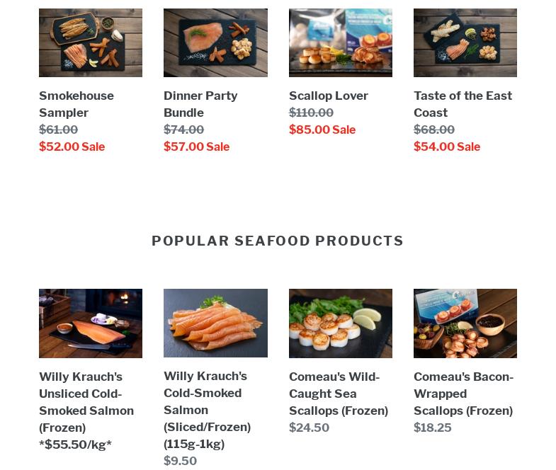 J. Willy Krauch & Sons Menu