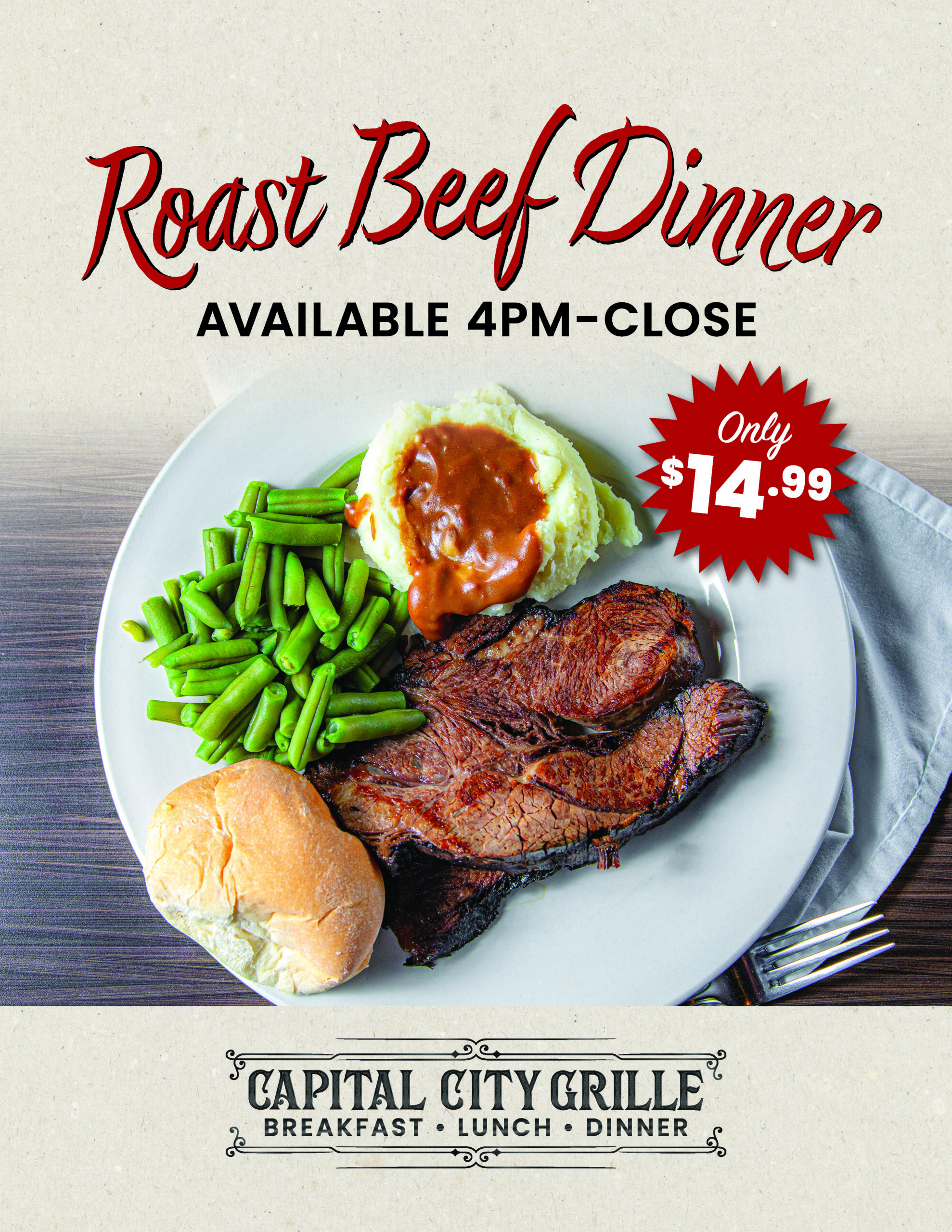 Capital City Grille Menu